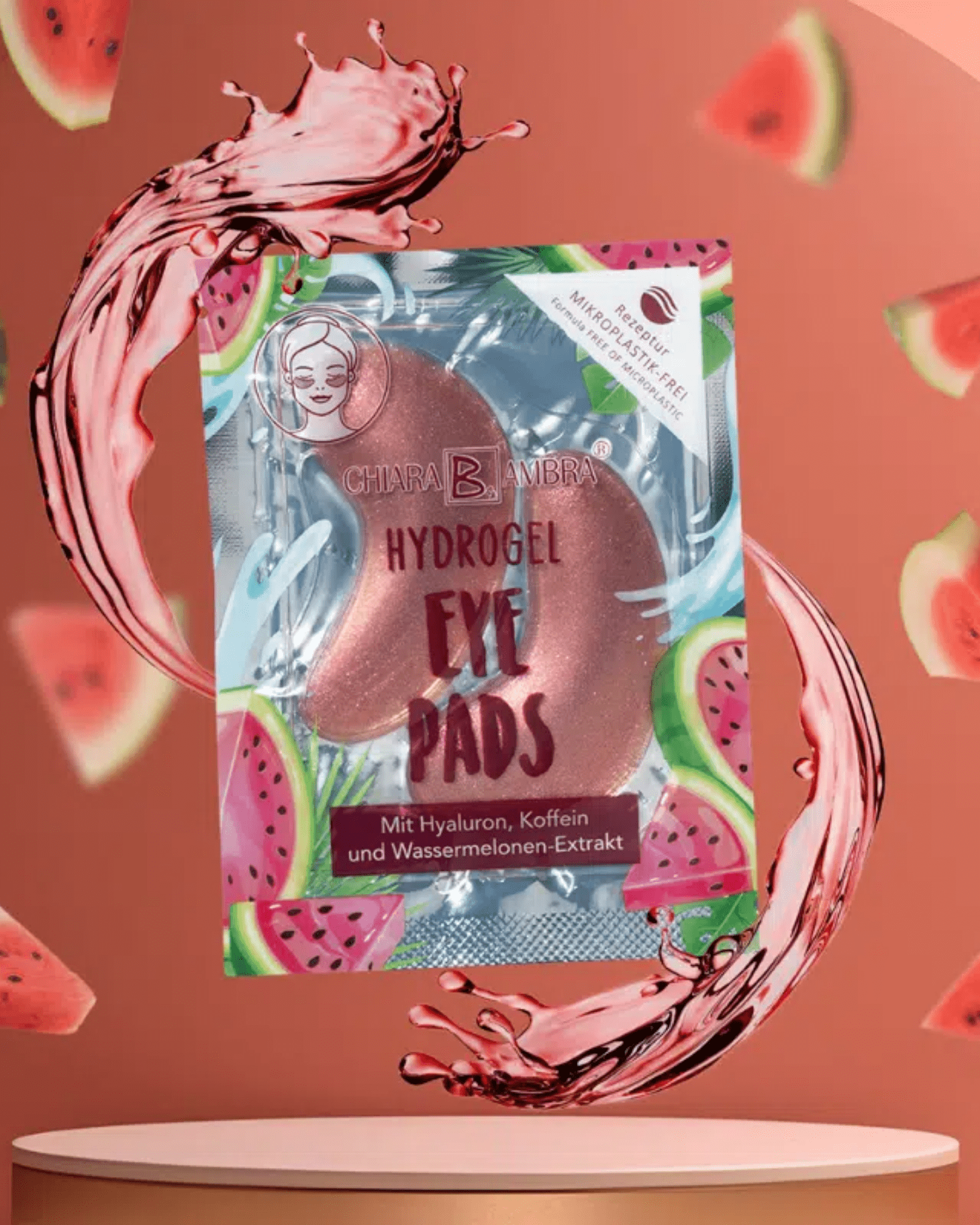 Rosa Hydrogel Eye Pads Augenmaske - Augenpflege von Chiara Ambra bei Beautystore Schweiz