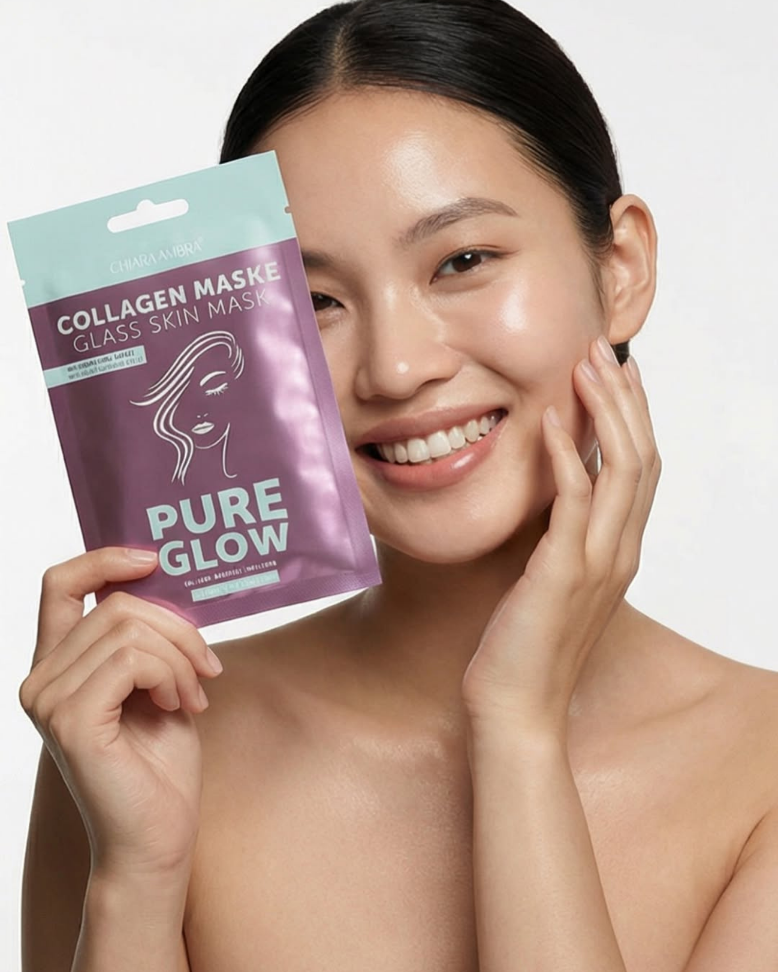 Pure Glow Glass Skin Collagen Maske