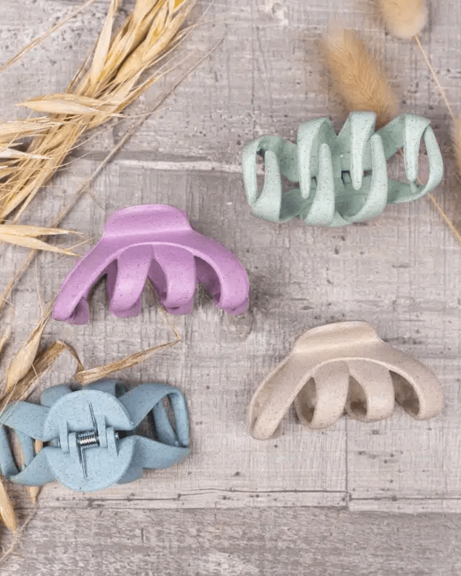 Stroh-Kunststoff Haarklammer-Set 8 cm - Tool von Chiara Ambra bei Beautystore Schweiz