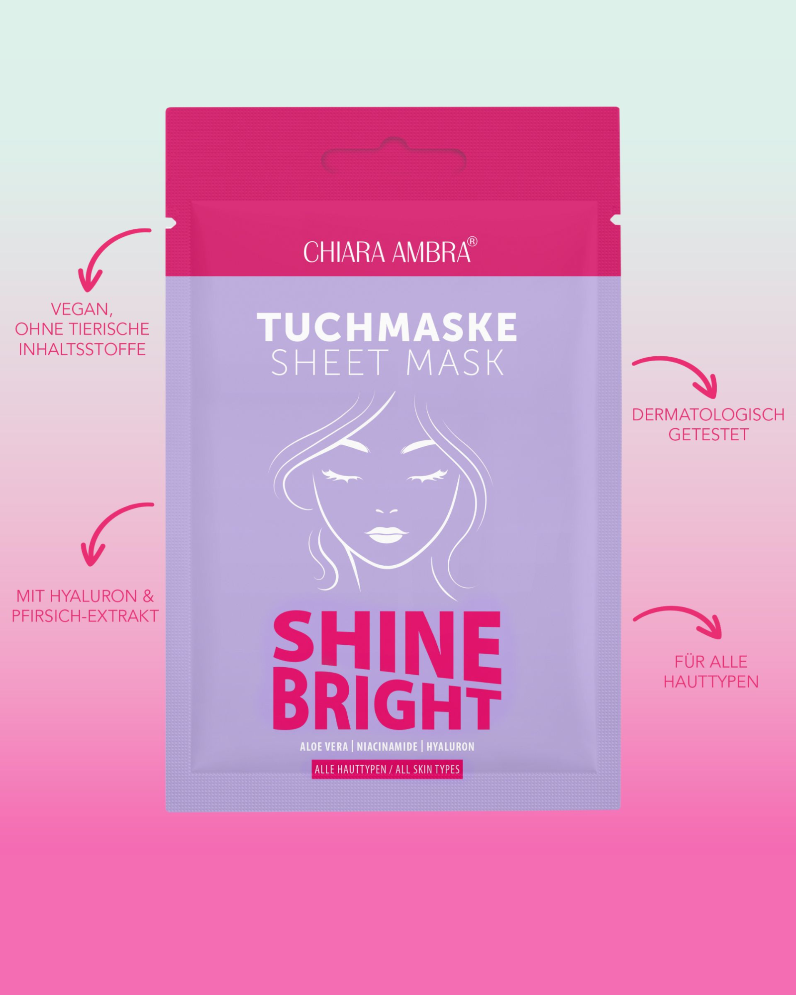 Shine Bright Tuchmaske