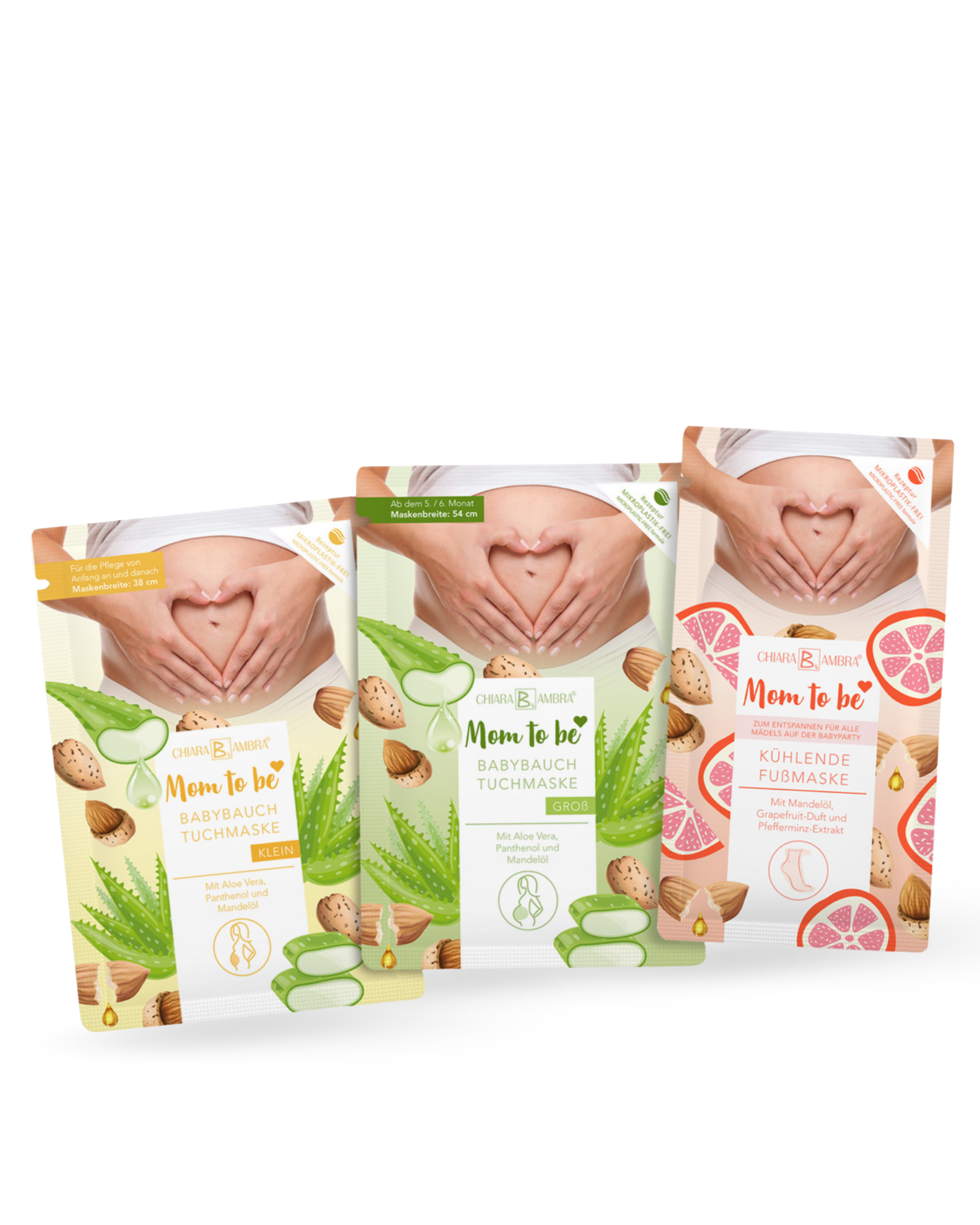Chiara Ambra – "Mom to be" Babybauch Tuchmaske - gross - Körperpflege von Chiara Ambra bei Beautystore Schweiz