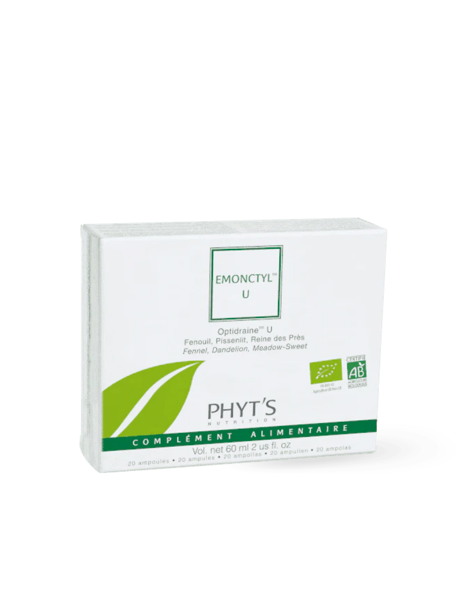 Phyt's Silhouette – Emonctyl U Ampullen 20x3ml - Supplements von Phyts bei Beautystore Schweiz