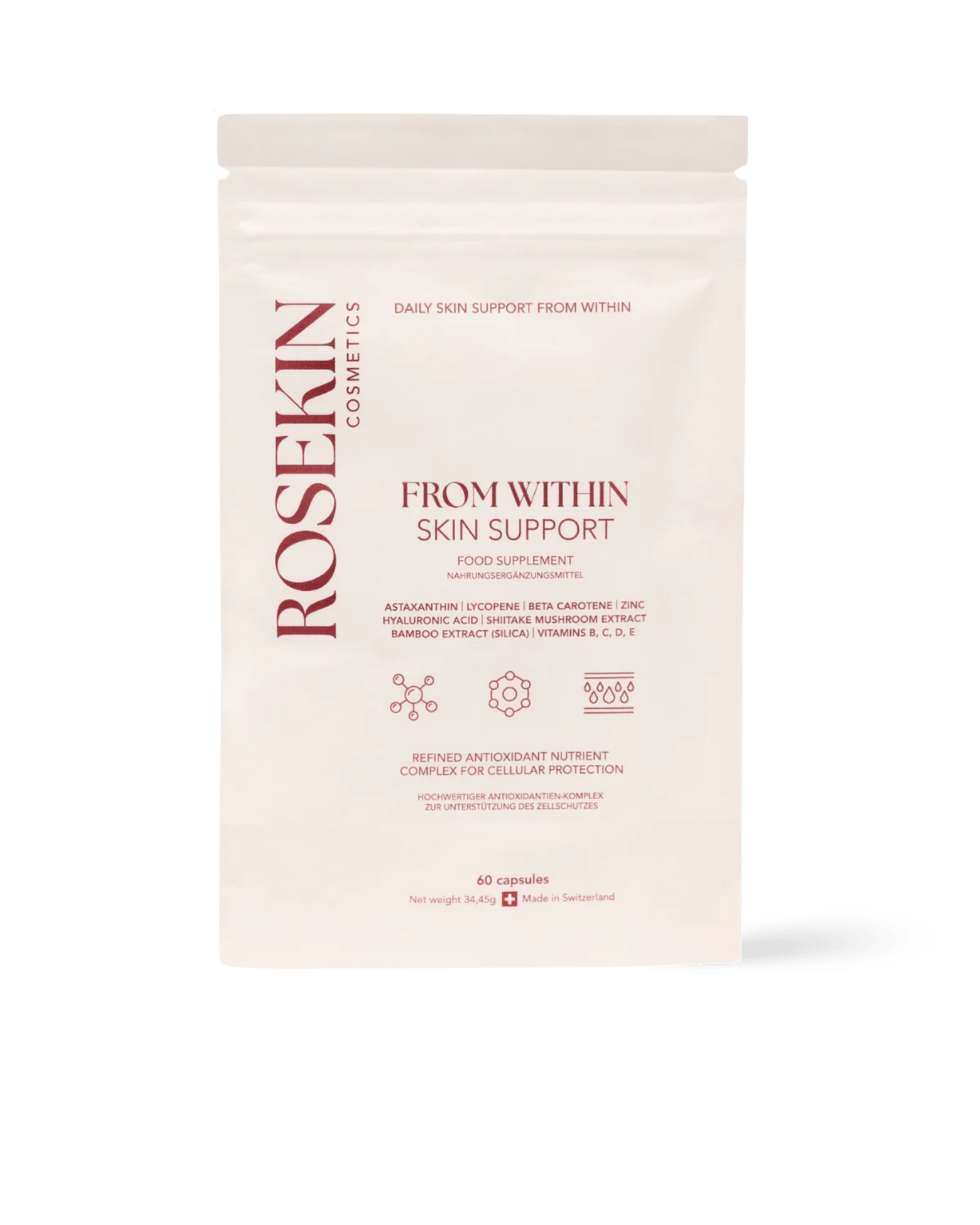 RoseKin – From Within – Skin Support 60 Kapseln (für 30 Tage) - Supplements von RoseKin Cosmetics bei Beautystore Schweiz