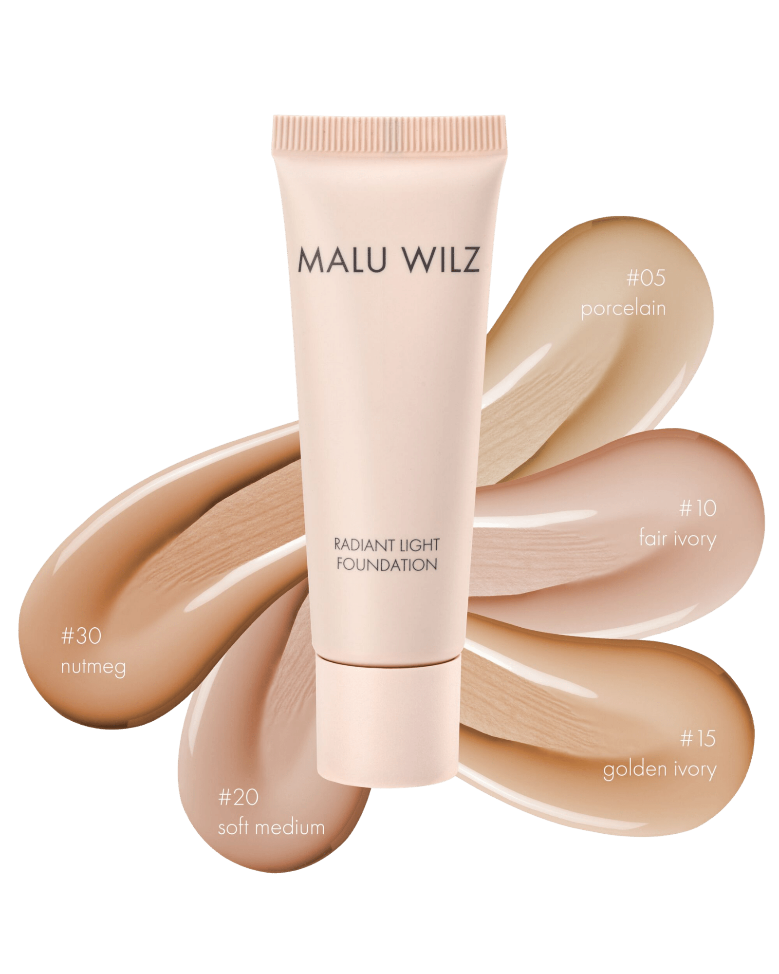 Malu Wilz Teint – Radiant Light Foundation – Fair Ivory Nr. 10 - Make-up von Malu Wilz bei Beautystore Schweiz
