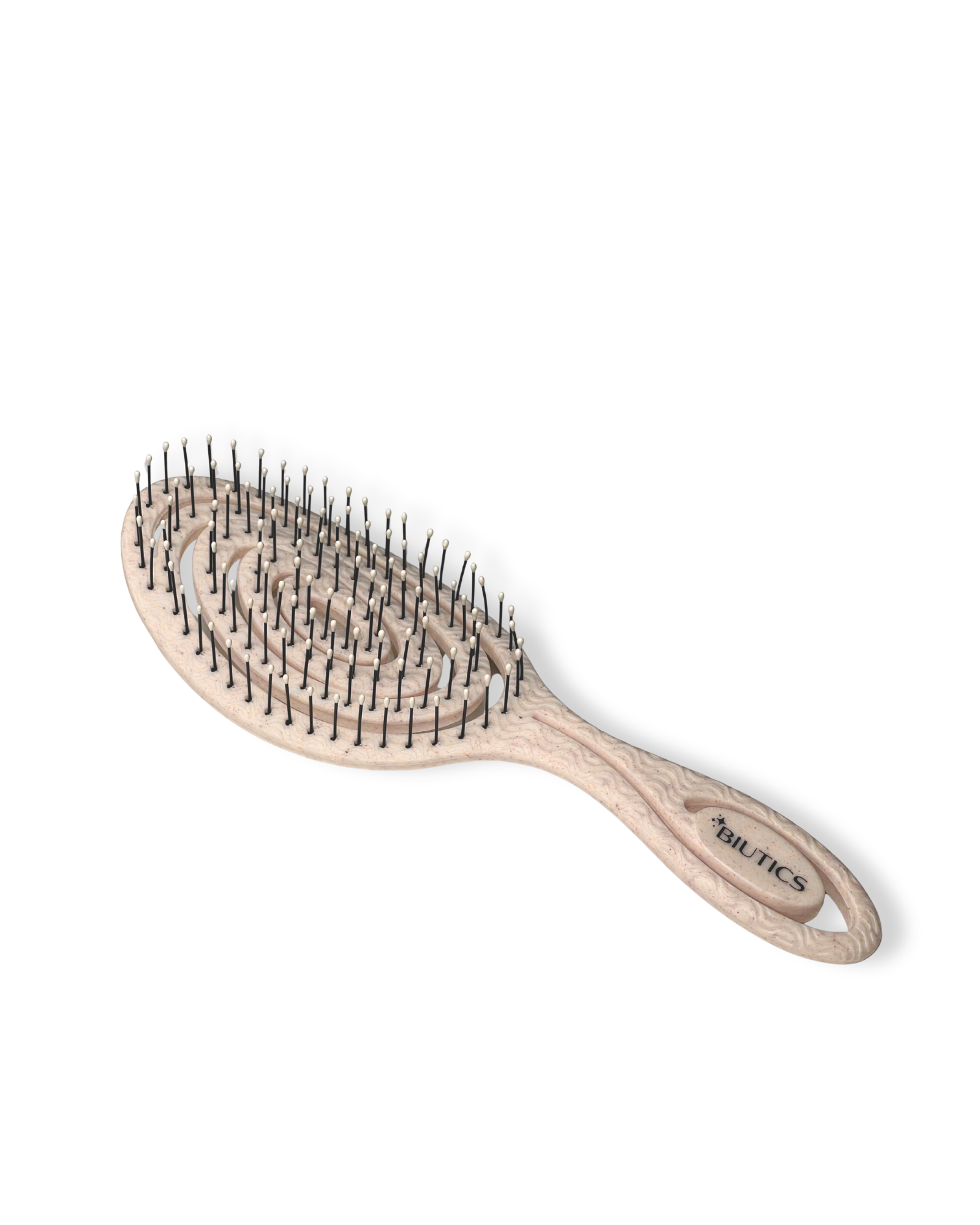 3D Haarbürste mit flexiblem Bürstenkopf – beige