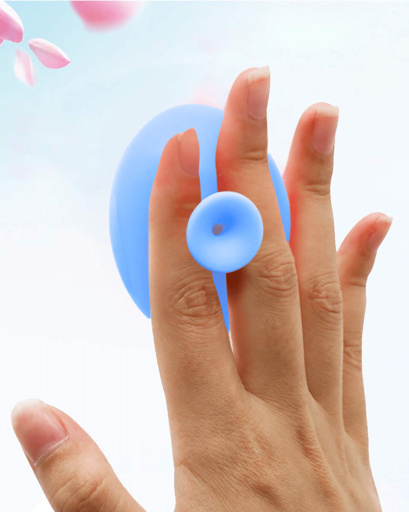 Silikon Reinigungspad Blau - Tool von BIUTICS bei Beautystore Schweiz