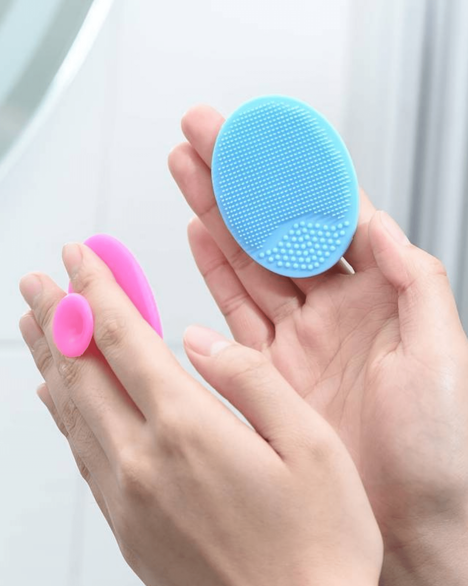 Silikon Reinigungspad Pink - Tool von BIUTICS bei Beautystore Schweiz