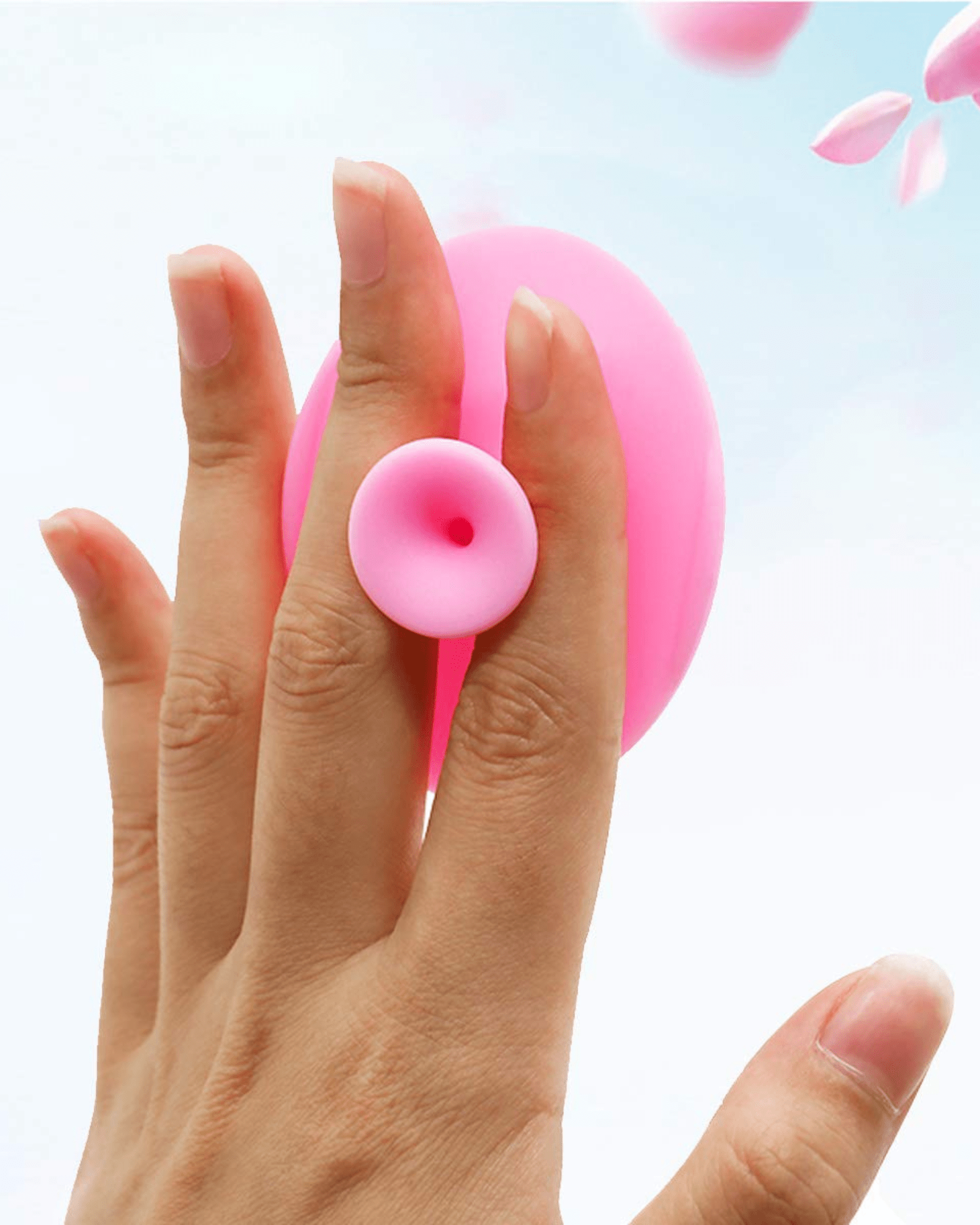 Silikon Reinigungspad Pink - Tool von BIUTICS bei Beautystore Schweiz