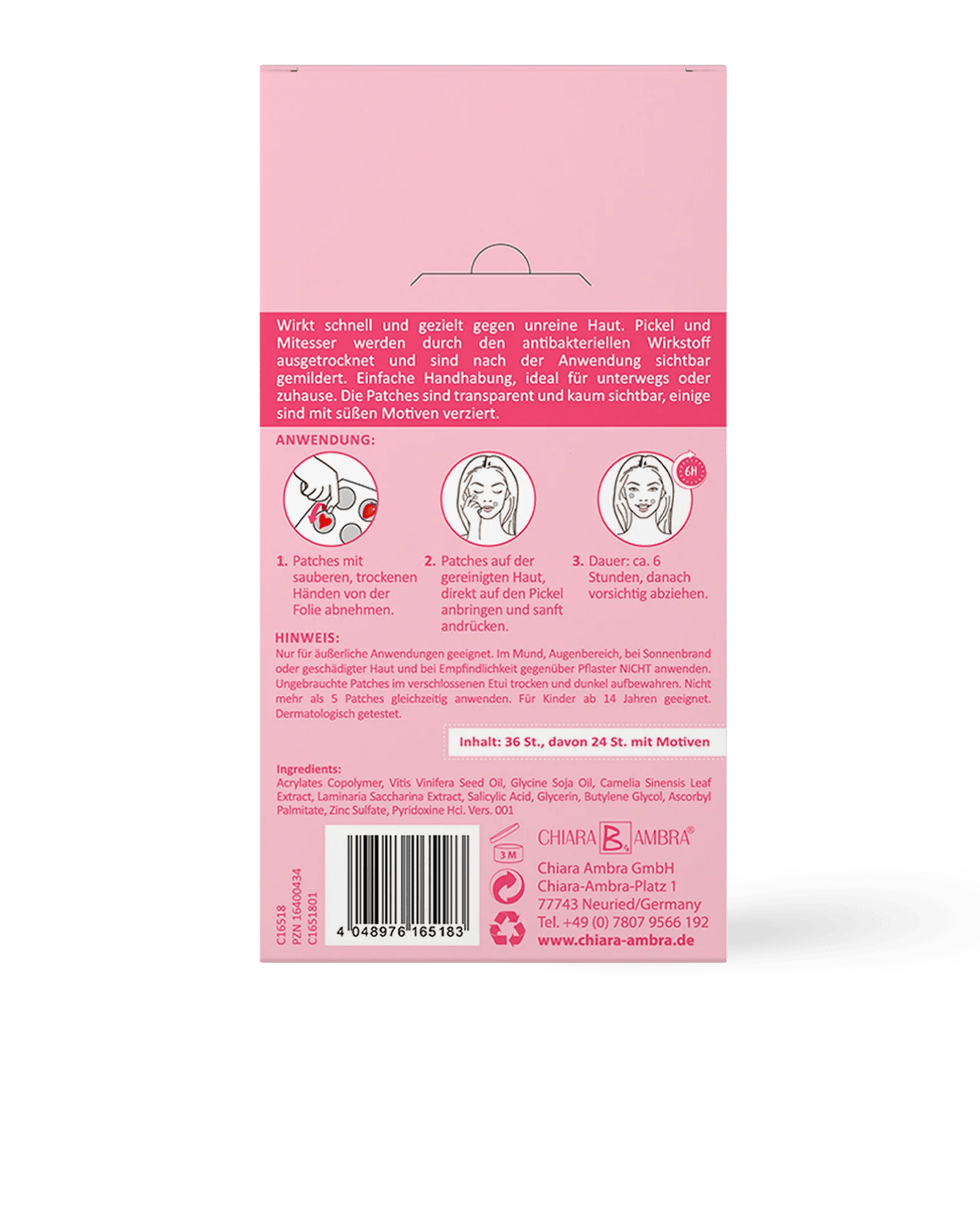 Anti-Pickel-Patches - Gesichtsreinigung von Chiara Ambra bei Beautystore Schweiz