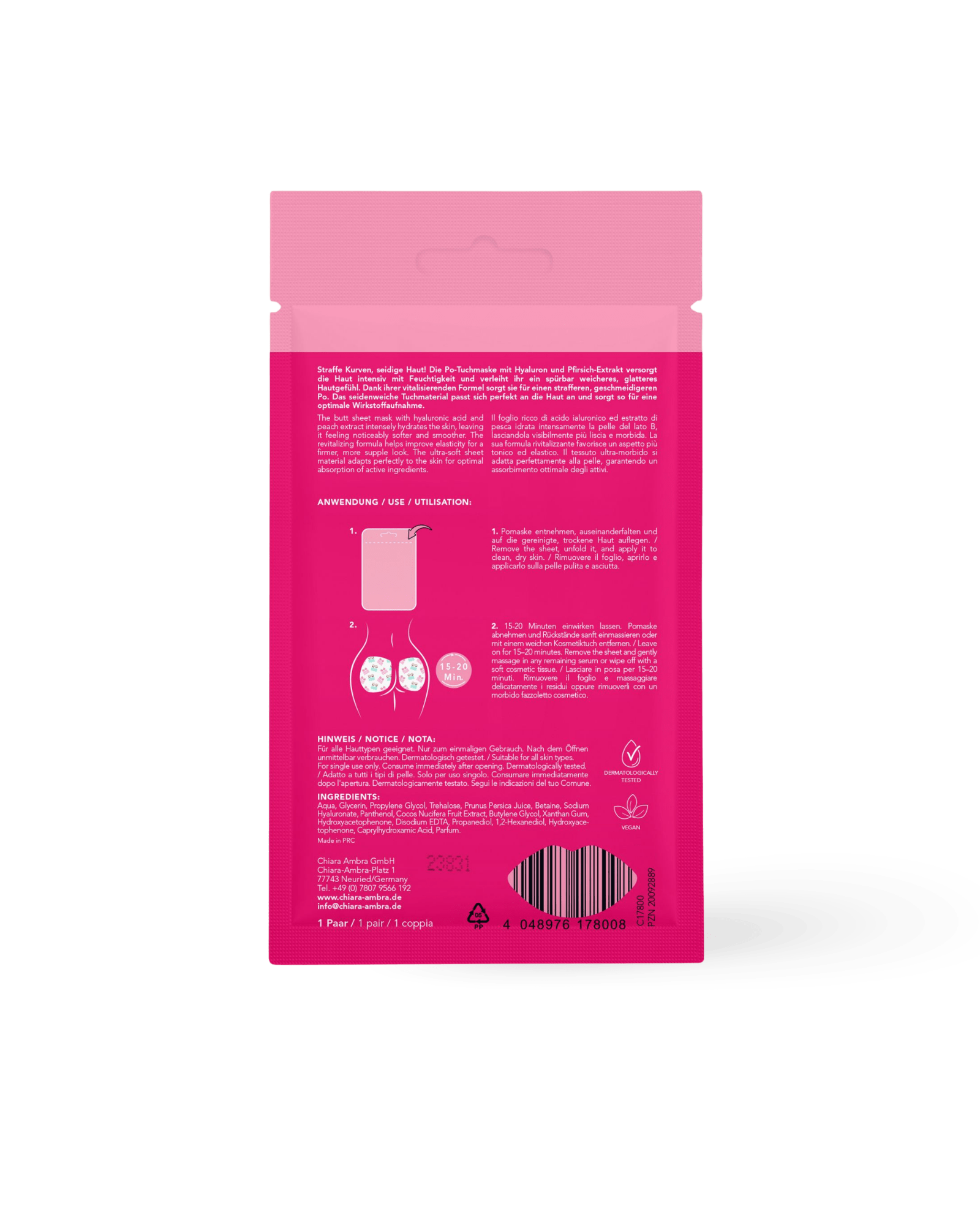 Booty Love Pomaske - Körperpflege von Chiara Ambra bei Beautystore Schweiz