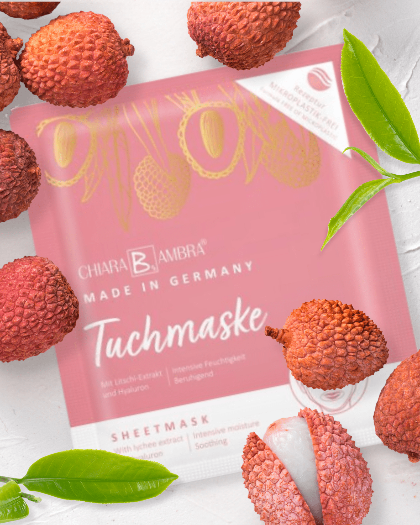 Tuchmaske mit Litschi-Extrakt - Gesichtspflege von Chiara Ambra bei Beautystore Schweiz