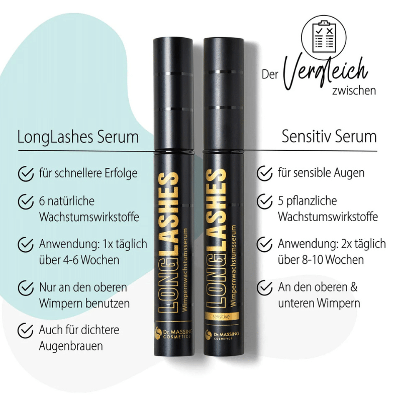 LONG LASHES SENSITIVE Wimpernserum - Augenpflege von Dr. Massing Cosmetics bei Beautystore Schweiz