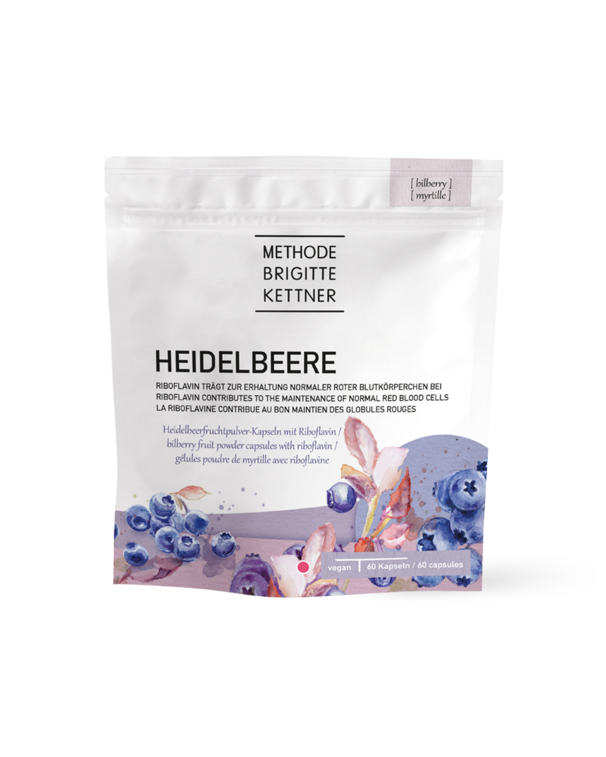 MBK Nutricosmetics – Heidelbeere 60 Kapseln - Supplements von Methode Brigitte Kettner bei Beautystore Schweiz