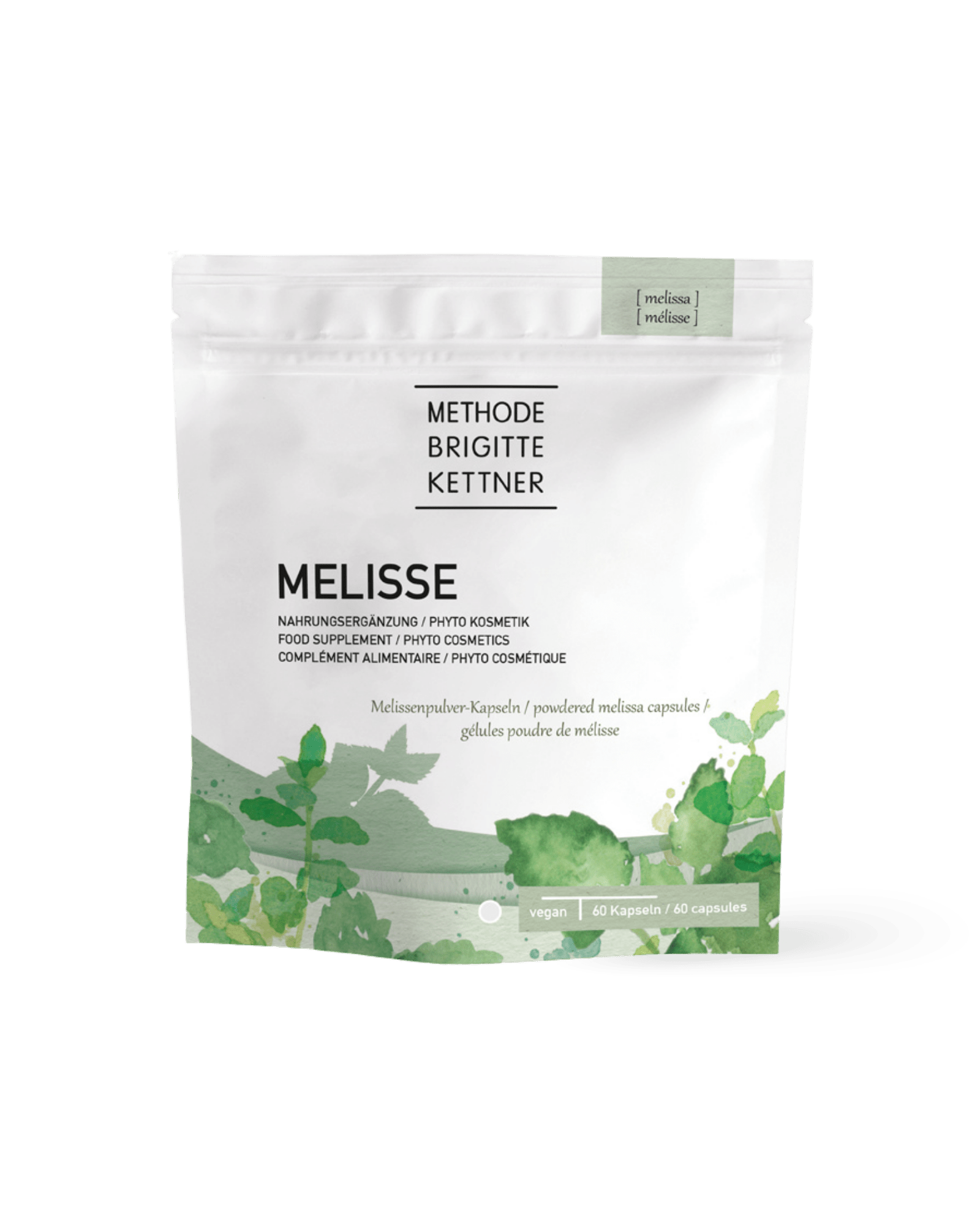 Melisse 60 Kapseln – Nutricosmetics - Supplements von Methode Brigitte Kettner bei Beautystore Schweiz