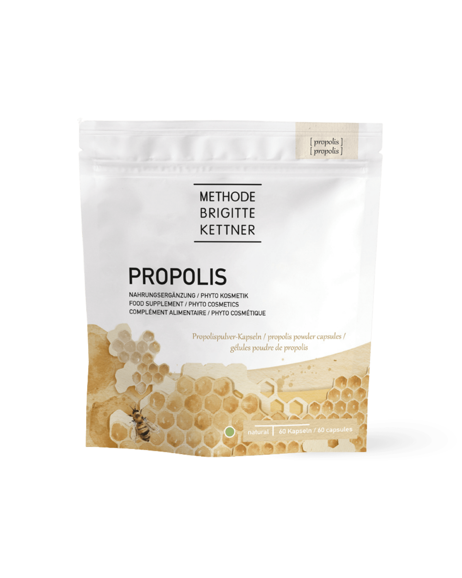 Propolis 60 Kapseln – Nutricosmetics - Supplements von Methode Brigitte Kettner bei Beautystore Schweiz