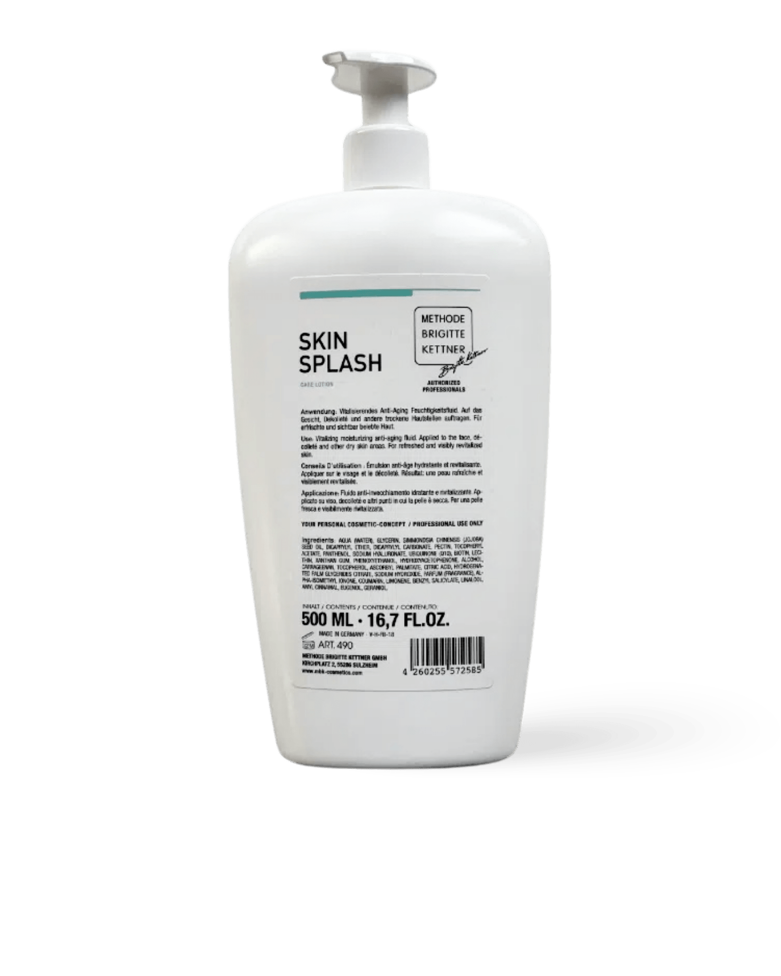 Skin Splash Fluid BIG SIZE 500 ml - Gesichtspflege von Methode Brigitte Kettner bei Beautystore Schweiz