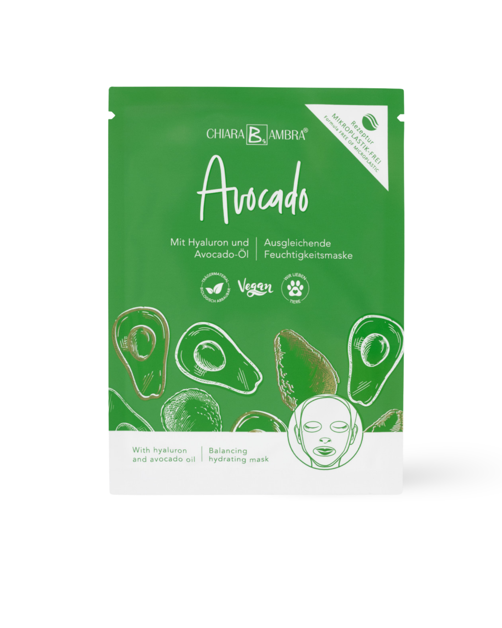 Tuchmaske Avocado