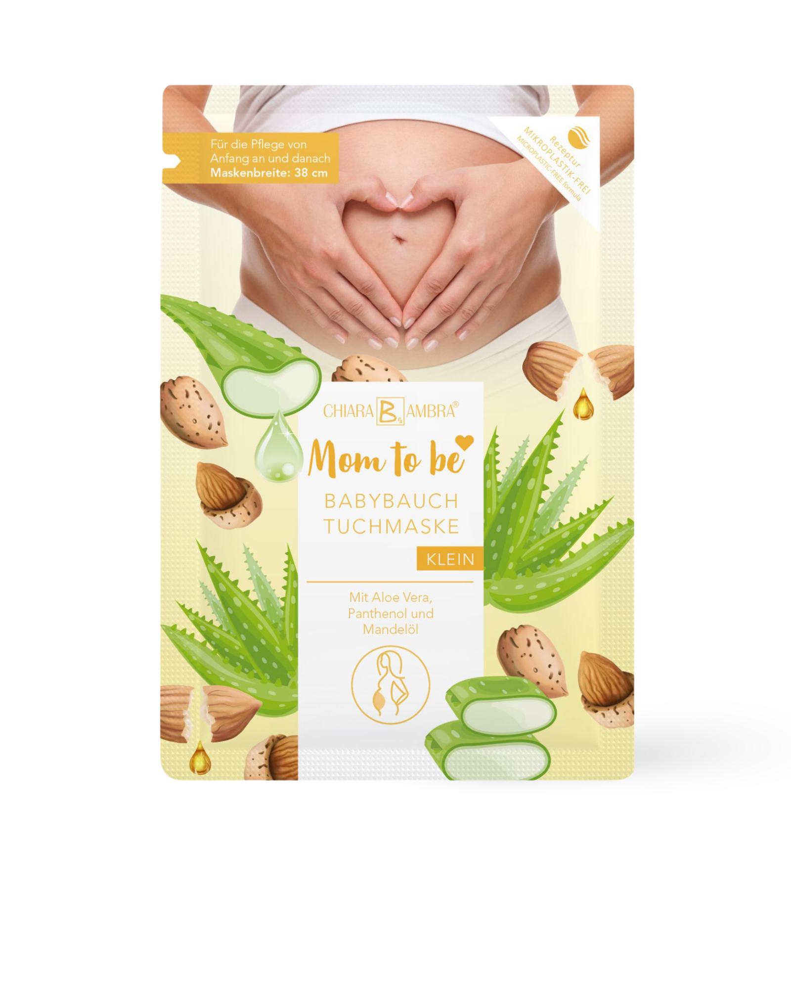 "Mom to be" Babybauch Tuchmaske - gross