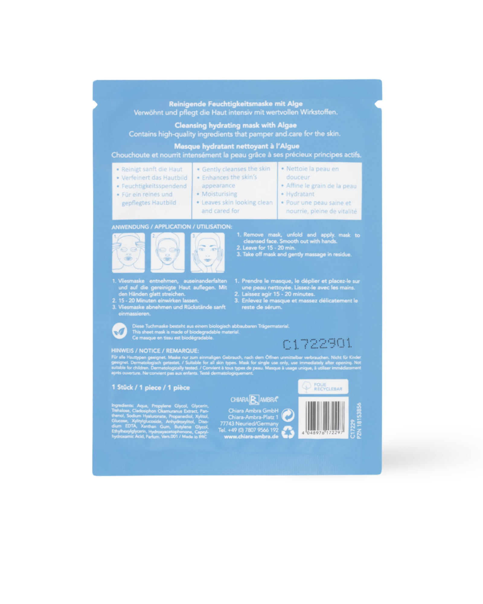 Gesichts-Tuchmaske Alge